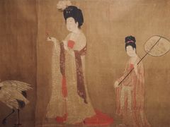 唐 周昉《簪花仕女图》-辽宁省博物馆