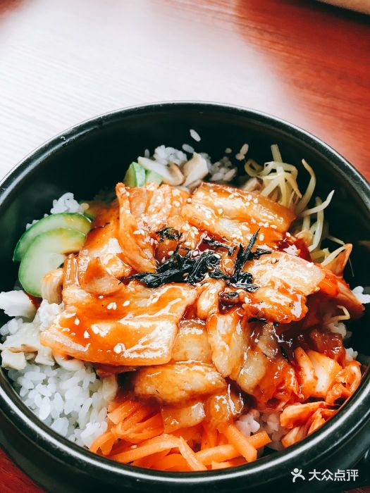 the frypan 韩式料理(大学城店)秘制五花肉石锅拌饭图片 - 第2张