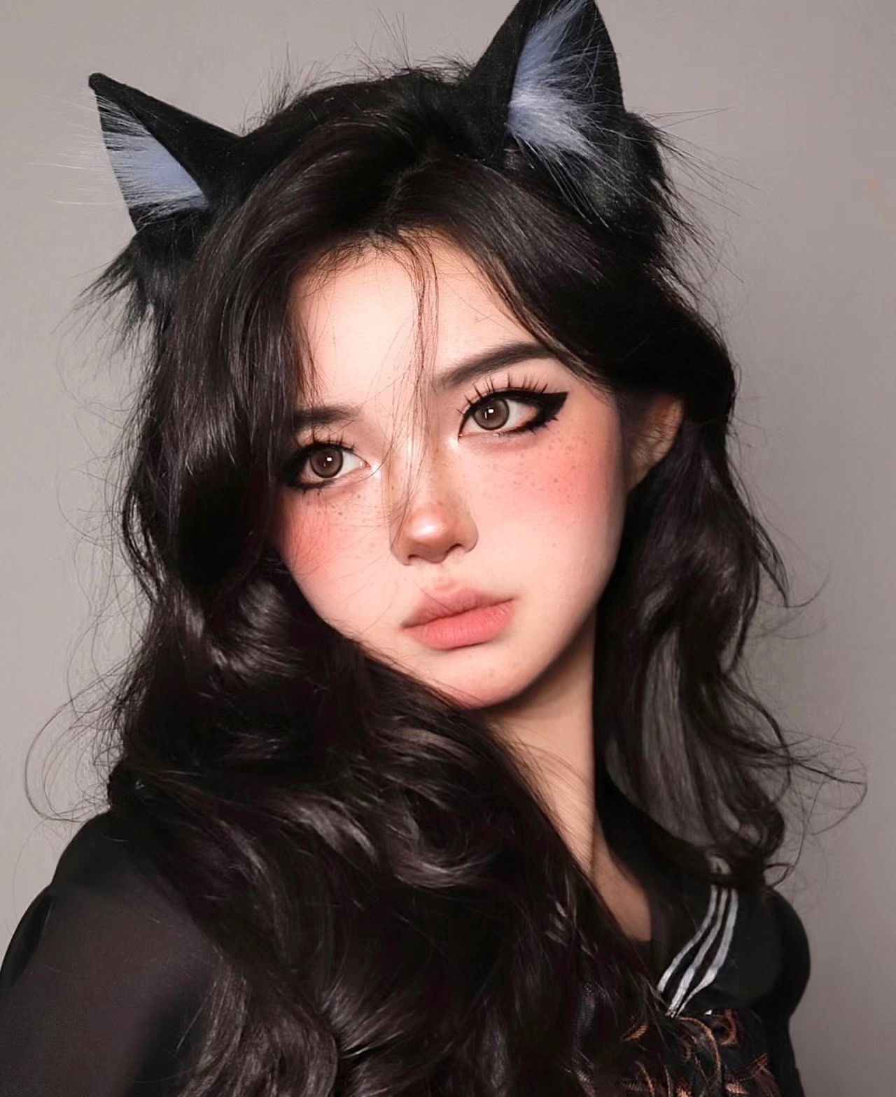 万圣节妆面小猫咪妆造