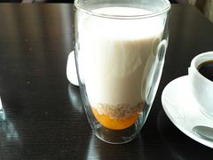 蜜桃燕麦奶茶-梓然咖啡·牛排(新都店)
