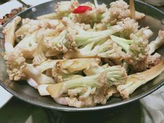 干锅有机花菜-刘胖子家常菜·蹄花焖藕(富安街店)