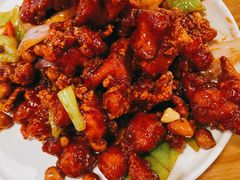 椒香虾仁爆鸡球-陈傻子餐厅(世纪都会店)
