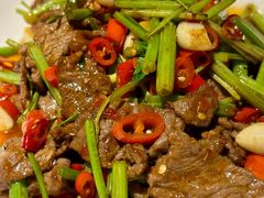 小炒黄牛肉-老头儿油爆虾(星光一期店)