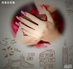 指慕坊玫红贴片系列-指慕坊美甲造型