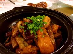 三文鱼骨腩茄子煲-金河半岛园林酒家(金融城店)