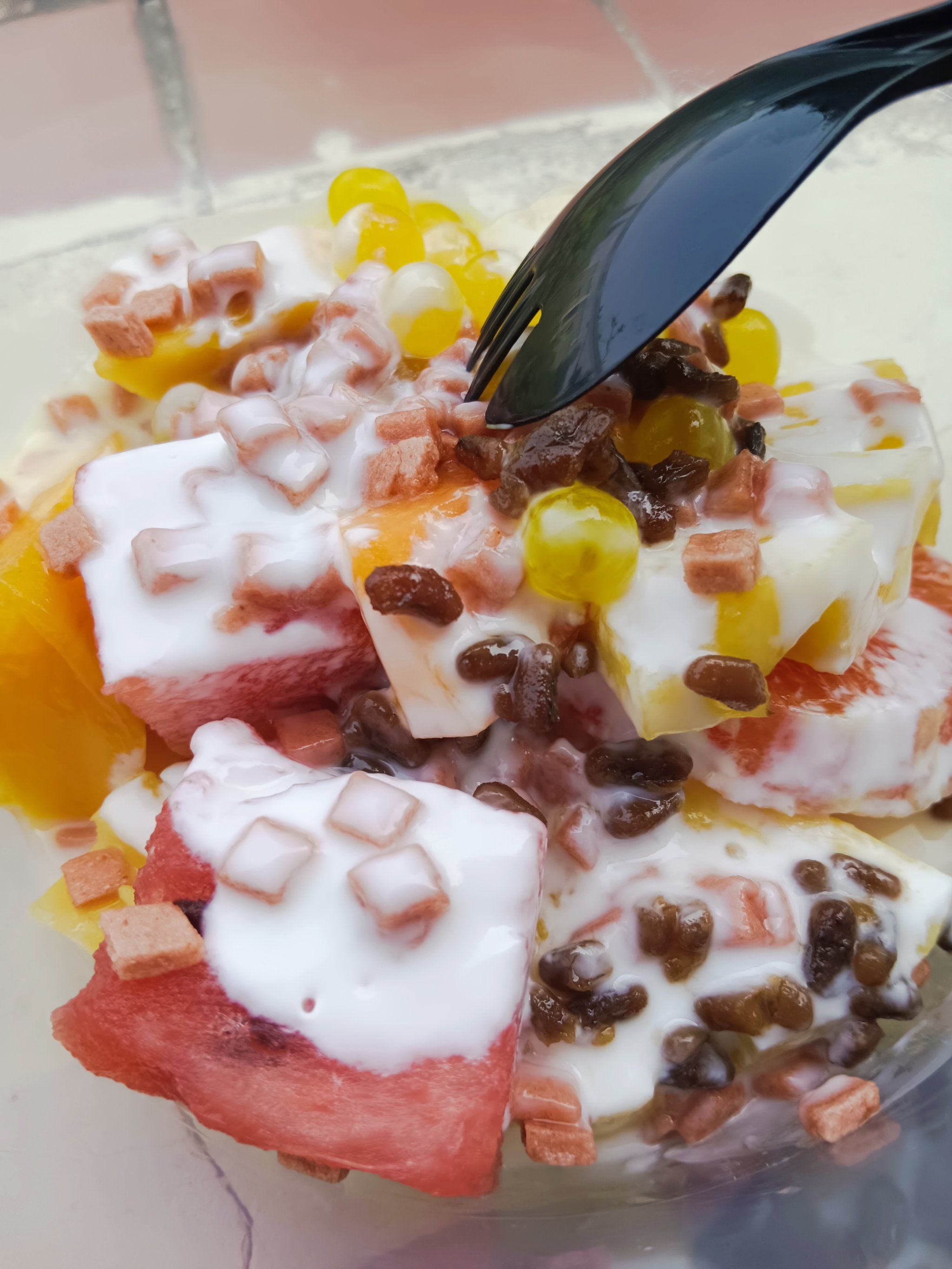 西华大学外面很好吃便宜的一家水果捞