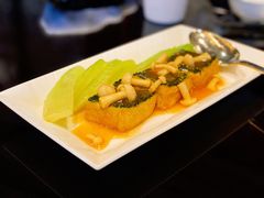 松菇扒菠菜豆腐-北京四季酒店·采逸轩