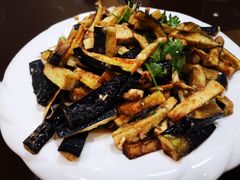 茄子拌扇贝-华圆美食