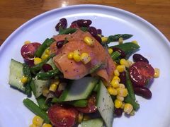 黑胡椒芦笋三文鱼色拉-hallch好吃餐厅(奥体中心店)