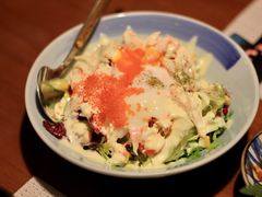 温泉蛋蟹腿肉沙拉-熊串烧亭.居酒屋(珠江路店)