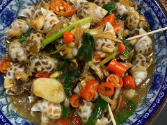 葱姜炒花螺-阿尔法海鲜排档(爱琴海店)