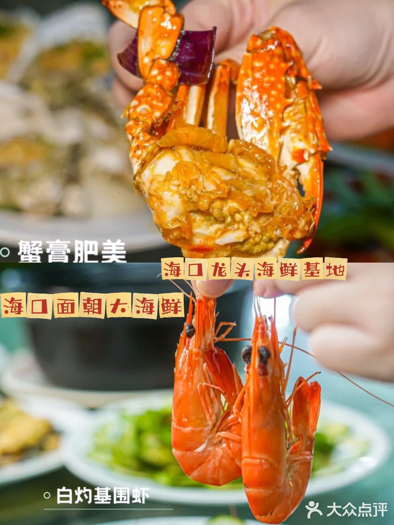 海口土著推荐✔️特色海鲜餐厅面朝大海鲜