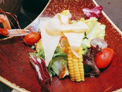 扇贝柚子海蜇沙拉-花潮料理艺食馆(世欧广场店)