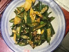 双冬火腿烧秋葵-小铫鸡汤