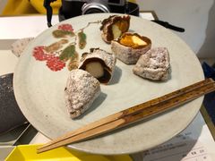 万柿大吉的咸蛋黄柿子饼-茶是一枝花泡茶店