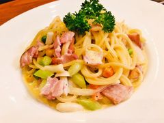 奶油培根意面-SEN CASTLE城堡西餐(创意设计中心店)