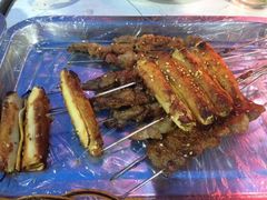 牛肉串和干豆腐卷-陈老二烧烤(草市街总店)