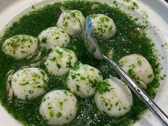 荠菜蘑菇烩鱼圆-望乡楼上海菜(日月光店)