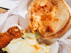 肯德基避风塘大虾鸡腿双层堡-肯德基(茂业店)