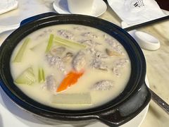浓汤金勾节瓜丝鱼滑煲-顺德美的万豪酒店-万豪中餐厅