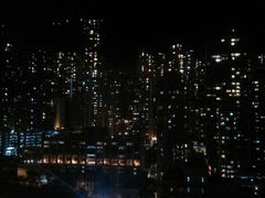窗外夜景-香港华美达海景酒店