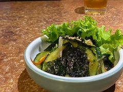 拌菜色拉-炼火烤肉店