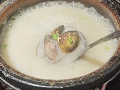 文蛤干贝粥-潮三爷砂锅焗海鲜·生腌·海鲜粥(朝晖店)