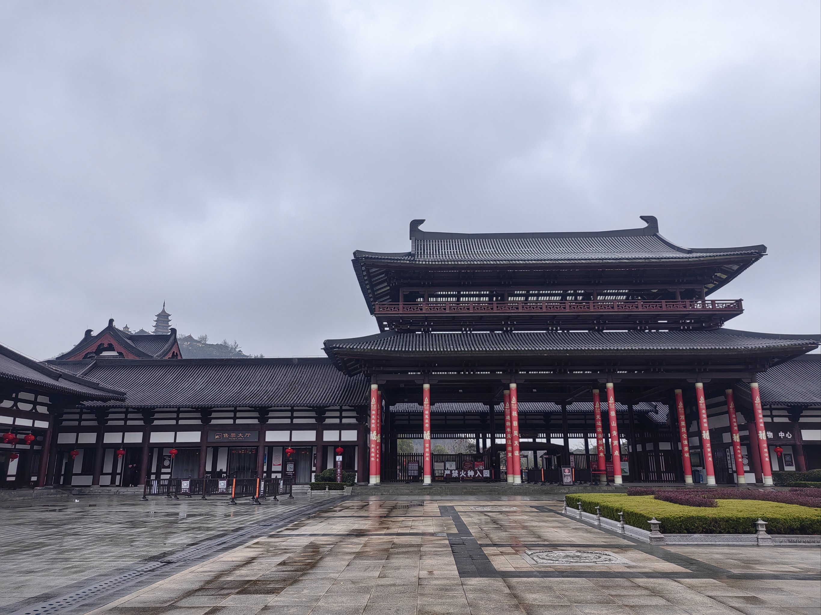 狼山 寺庙图片