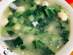 小白菜肉丸汤-老舅老蒙肉饼非遗店(一店)