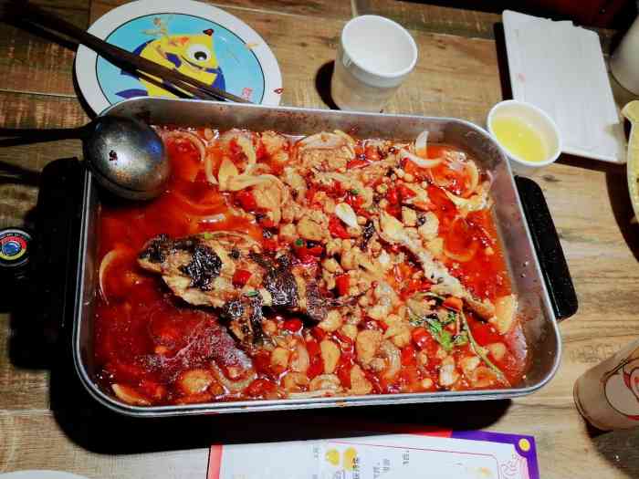 歆鱼坊花千代鲜烤全鱼(华联店)-"整体:烤鱼还是不错,入味下饭,有套餐
