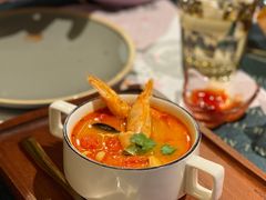 泰式冬阴功汤-灰兔花艺西餐厅