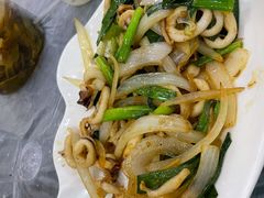 姜葱鱿鱼-覃记海鲜美食餐厅