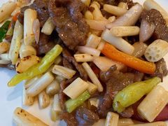 藕尖炒牛肉-将军烧鹅海鲜酒楼