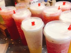 奶酪红草莓-LELECHA乐乐茶(上海五角场万达广场店)