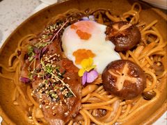 寿喜烧牛肩肉烩意面配温泉蛋-BE BRIGHT KITCHEN(正佳广场店)