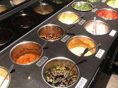 自助调料区-淘米捞·米汤脆鲩鱼火锅(福田皇岗店)