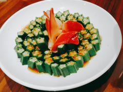 黑椒牛肉拼秋葵-将相和·海鲜蒸饺大连菜
