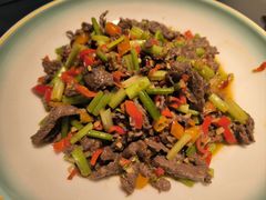 小炒黄牛肉-邑家人·山水四合院