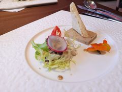自制鸭肝批配混合蔬菜沙拉-卡本妮法餐厅·北京和平宾馆