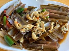 姜葱炒圣子王-鹏城人家海鲜酒家·23年老字号(较场尾店)