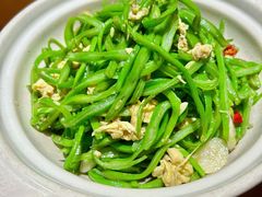虾酱炒扁豆-宴小馆·小海鲜青岛菜(五四广场店)