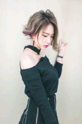 不对称外翘-茶发Salon·烫发染发理发