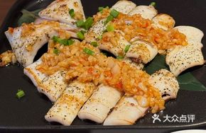 Squid Sautéed on Iron Plate