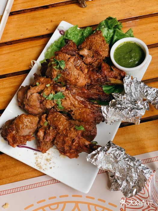 克比叔叔印度餐厅Kebabs on the Grille(永康路分店)LAMBCHOP串烤秘制辣味羊排图片