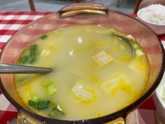 鸡汤小白菜煮榆林豆腐-西贝(上海新梅广场店)
