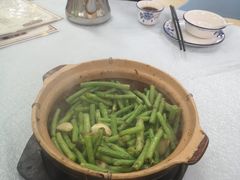 铁板虾酱啫豆角-天宝食坊·啫啫煲大排档(西华路店)