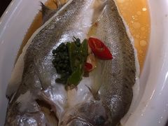 葱椒鲈鱼-绿茶餐厅(华联万柳店)