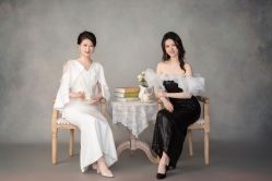 -时光纪亲子全家福照相馆(静安店母女写真父母纪念照)