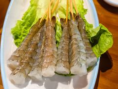 手剥鲜虾尾-津门老羊家·铜锅涮羊肉·烧烤(科技园店)