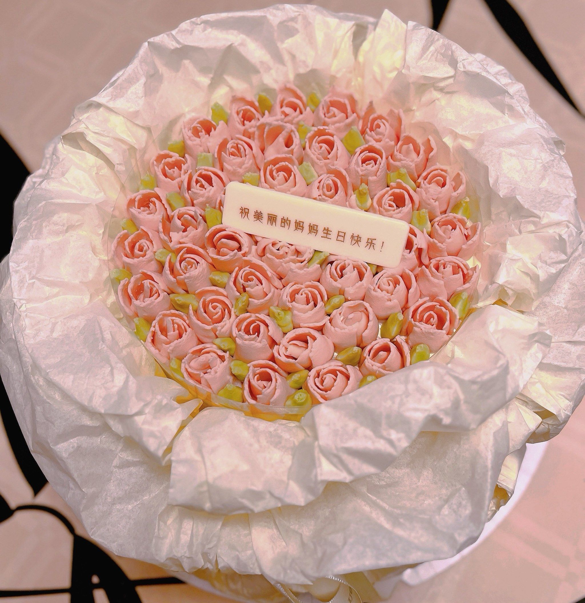 玫瑰花这款蛋糕太适合送妈妈啦!